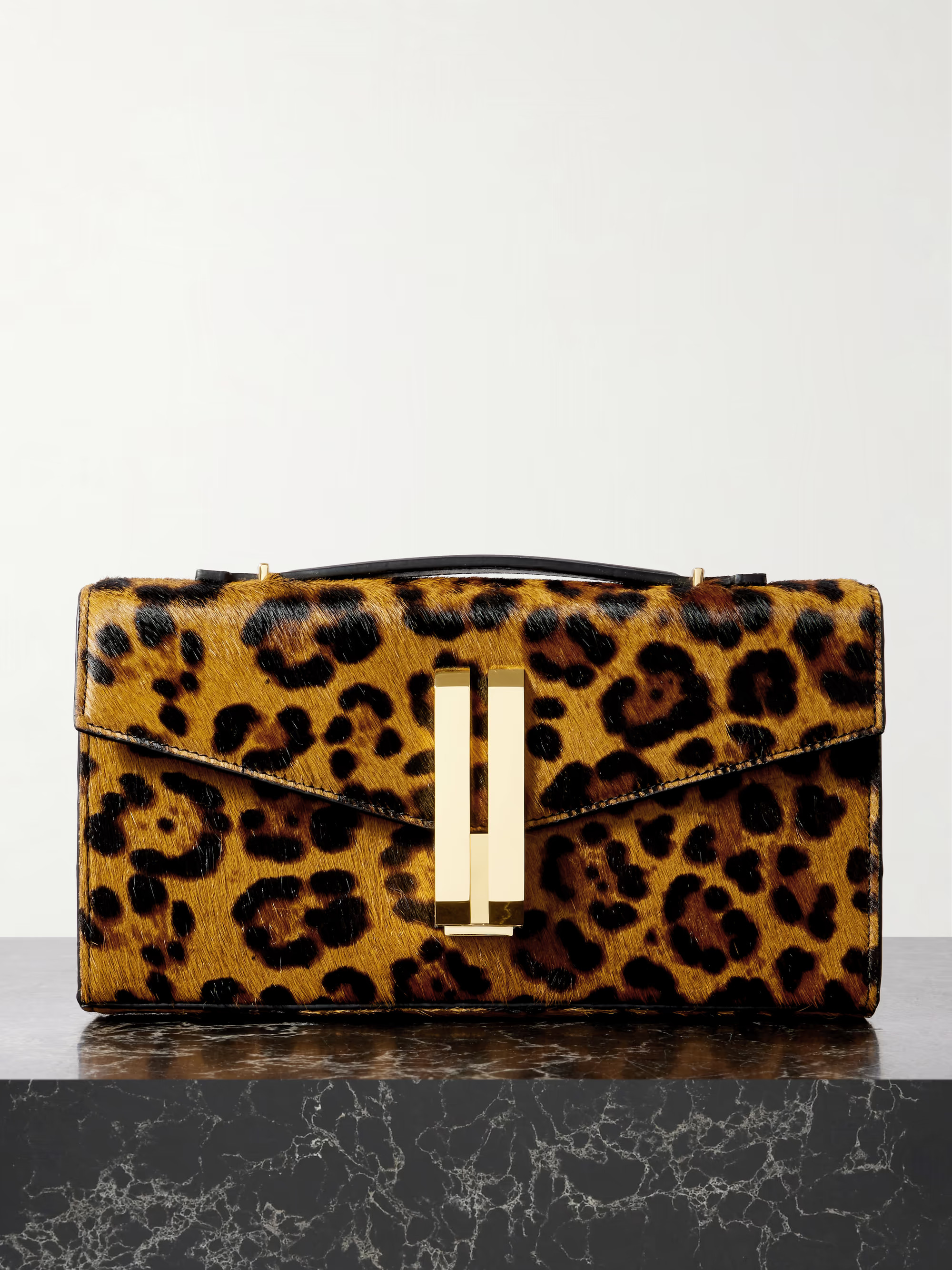 Vancouver leopard-print calf hair clutch | NET-A-PORTER (UK & EU)