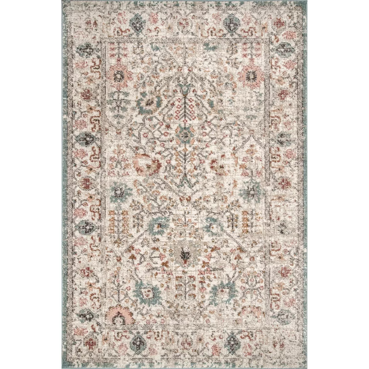 nuLOOM Lenore Vintage Floral Transitional Area Rug for Living Room Bedroom Dining Room Kitchen | Target