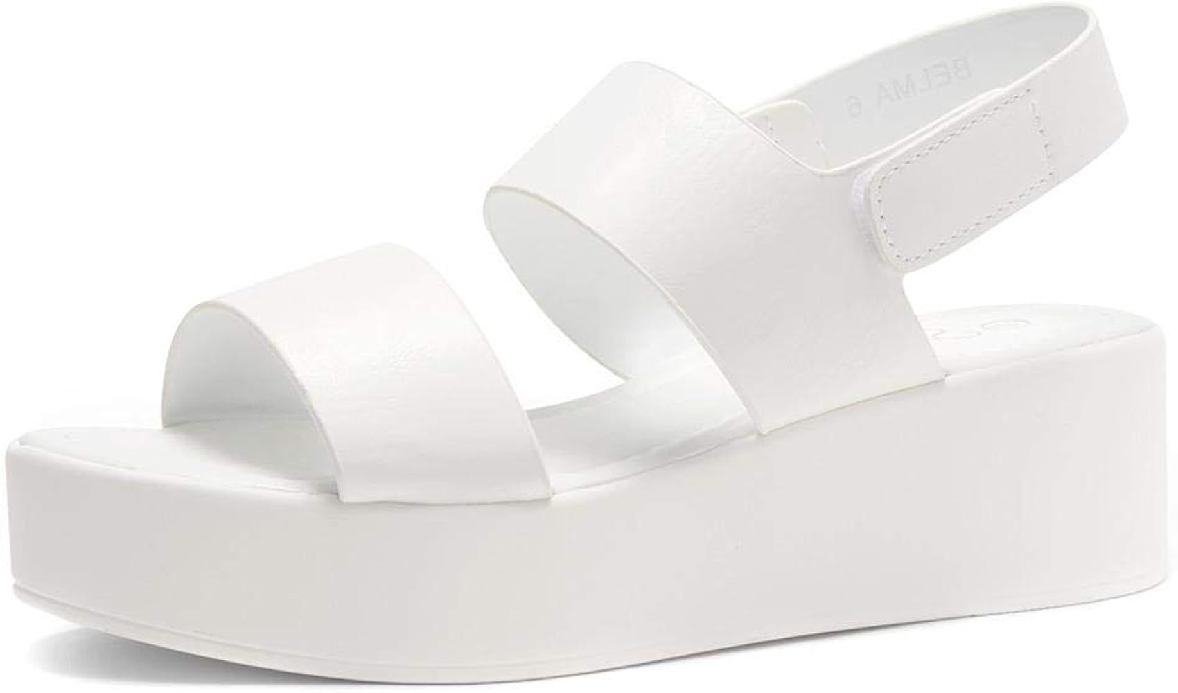 Herstyle Belma Women's Open Toe Ankle Strap Platform Wedge Sandals | Amazon (US)