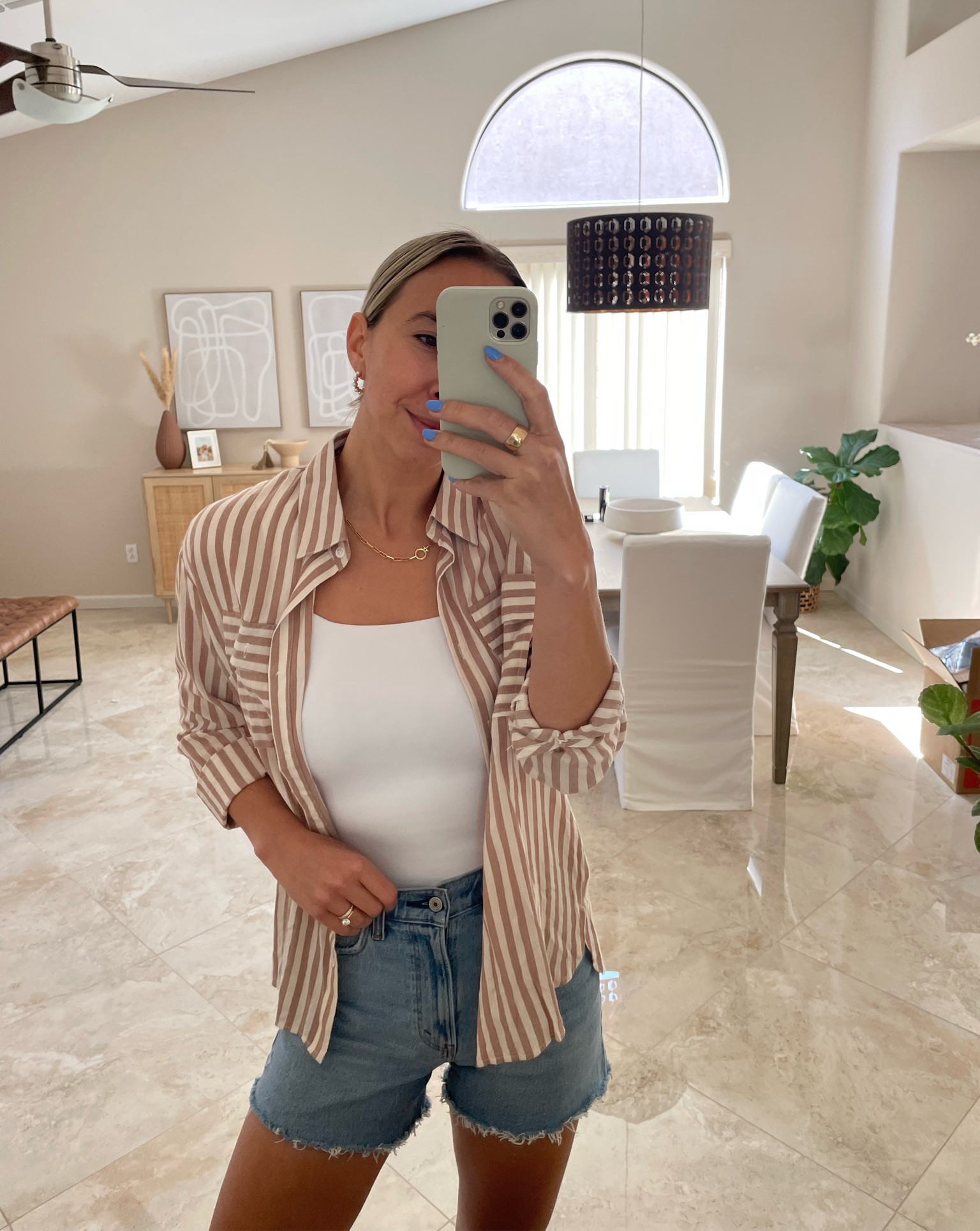 spring outfit with Abercrombie dad shorts 

#LTKFind #LTKfit #LTKunder50