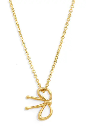 Madewell Tiny Bow Pendant Necklace | Nordstrom | Nordstrom