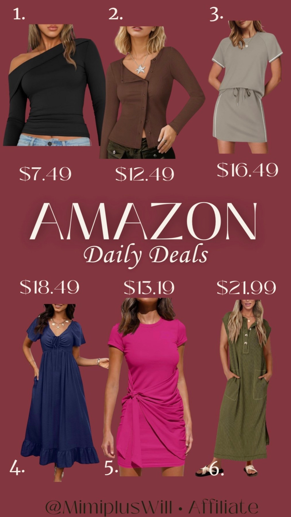 Amazon daily deals! Use the codes listed below for a limited time!

1. UEOUCCG3
2. IDNVOROF
3. NPWG85O4
4. 503WOCSN
5. 45UGM3YV
6. 2ZVPQMOG

Amazon | Amazon deals | spring dress | Amazon fashion | vacation dress | date night top 
Follow @mimipluswill for more! 

#LTKSaleAlert #LTKFindsUnder50 #LTKPetite