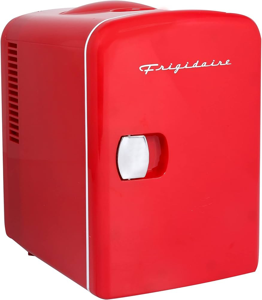 Frigidaire RED EFMIS149_AMZ Mini Portable Compact Personal Fridge Cooler, 4 Liter Capacity Chills... | Amazon (US)