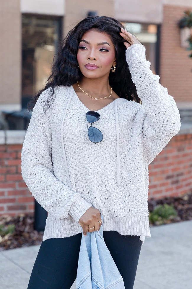 I Never Knew Stone Popcorn Hoodie FINAL SALE | Pink Lily