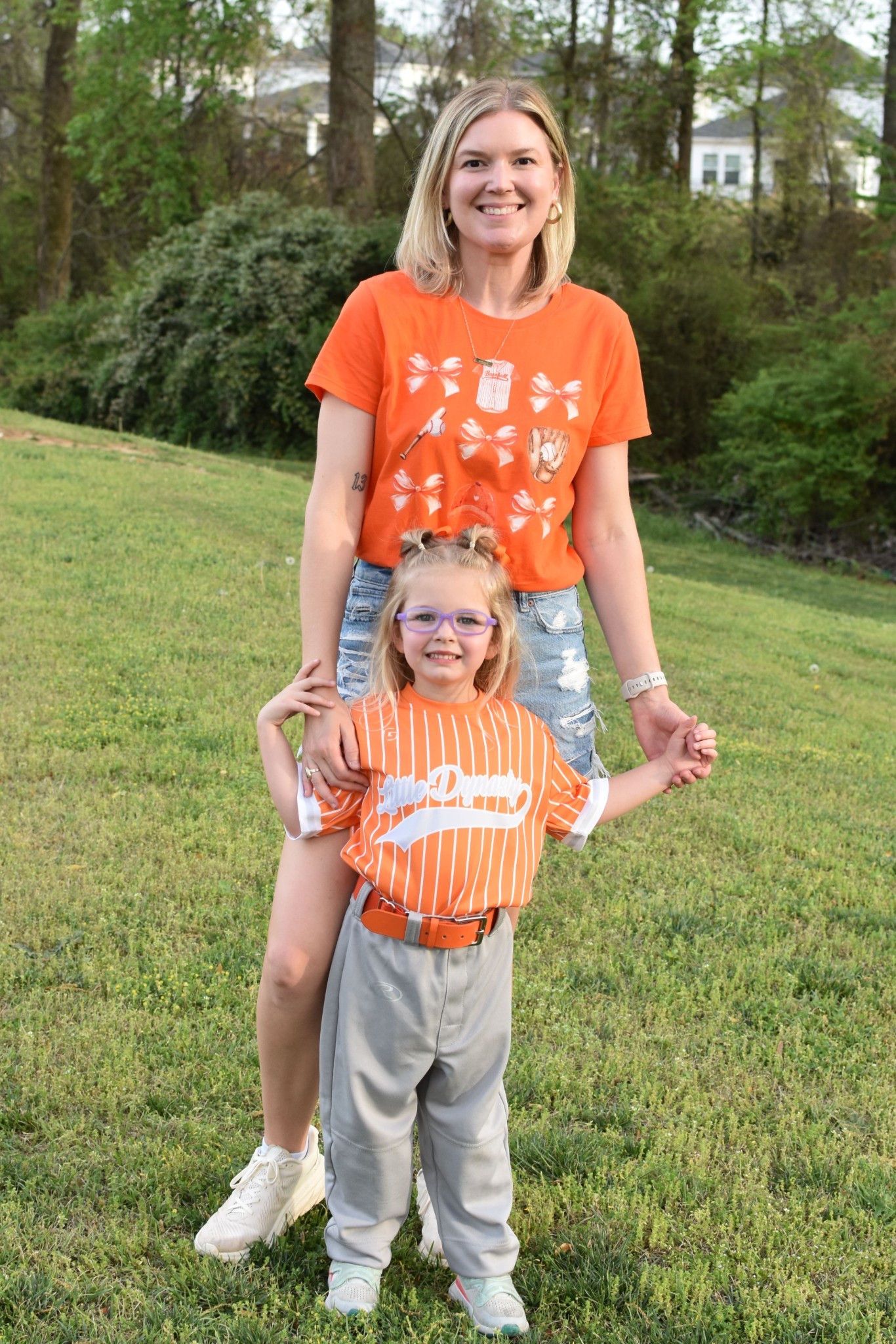Our first T ball game is in the books! I had to find an orange shirt to wear while we cheered her on! ⚾️ 
*wearing women’s medium, runs tts

#LTKActive #LTKKids #LTKSeasonal