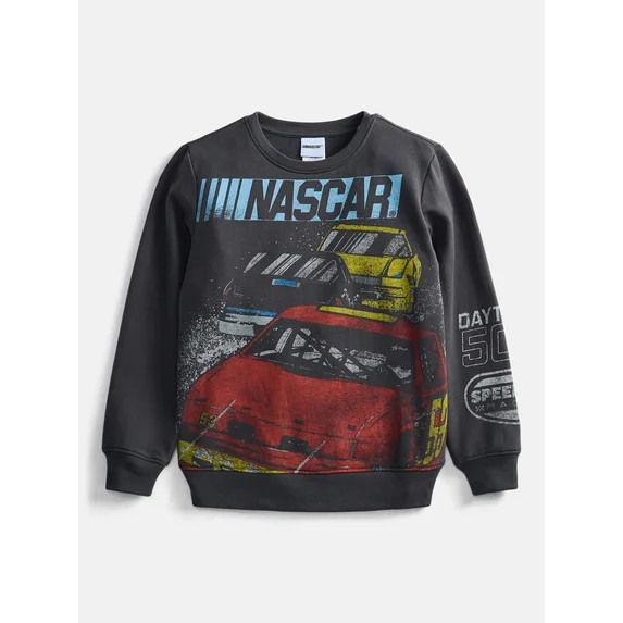 NASCAR Boys Graphic Print Fleece Sweatshirt, Sizes XS 4/5-XL 14/16 | Walmart (US)