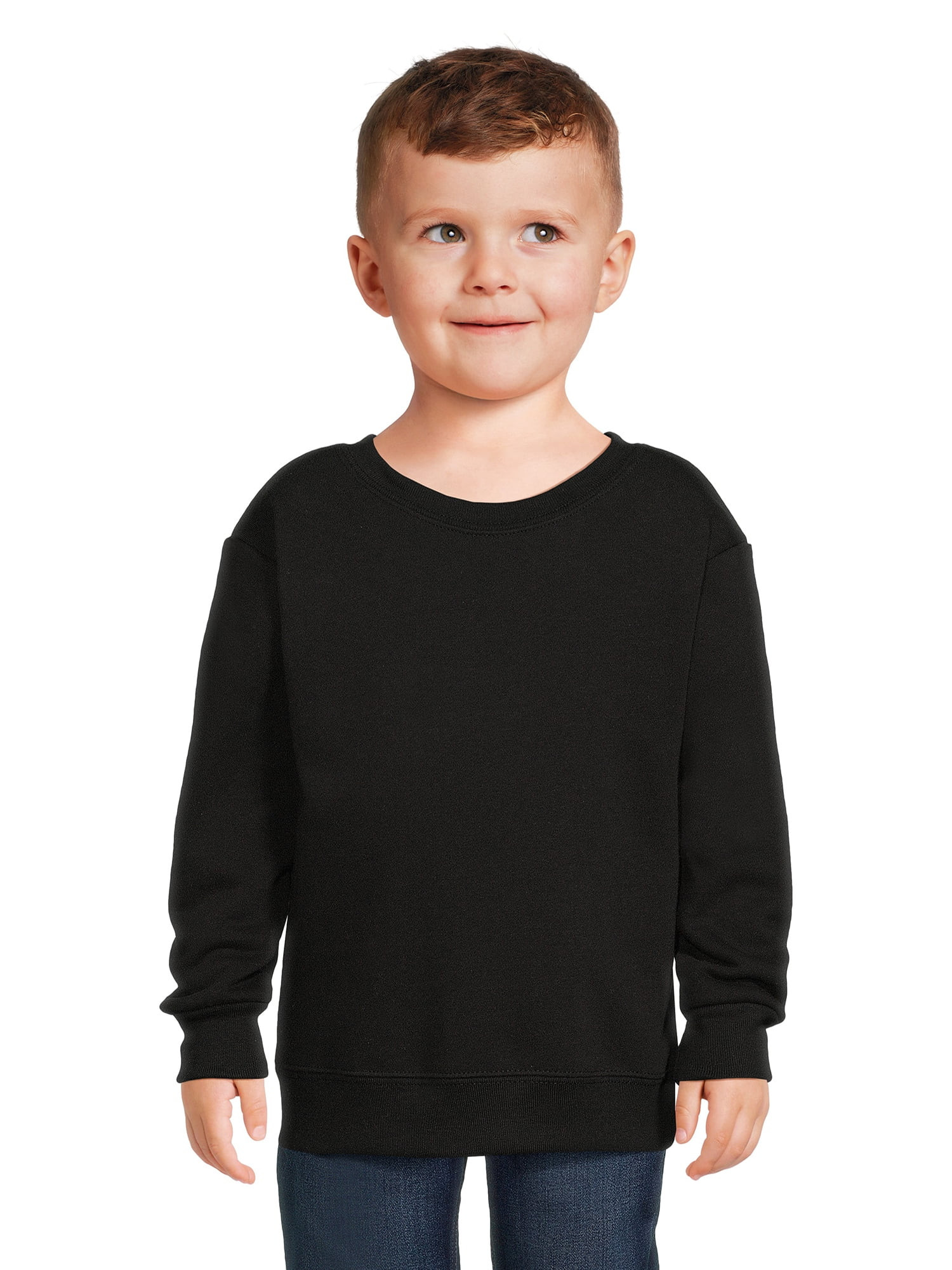 Garanimals Toddler Boy Long Sleeve Solid Fleece Sweatshirt, Sizes 2T-5T | Walmart (US)