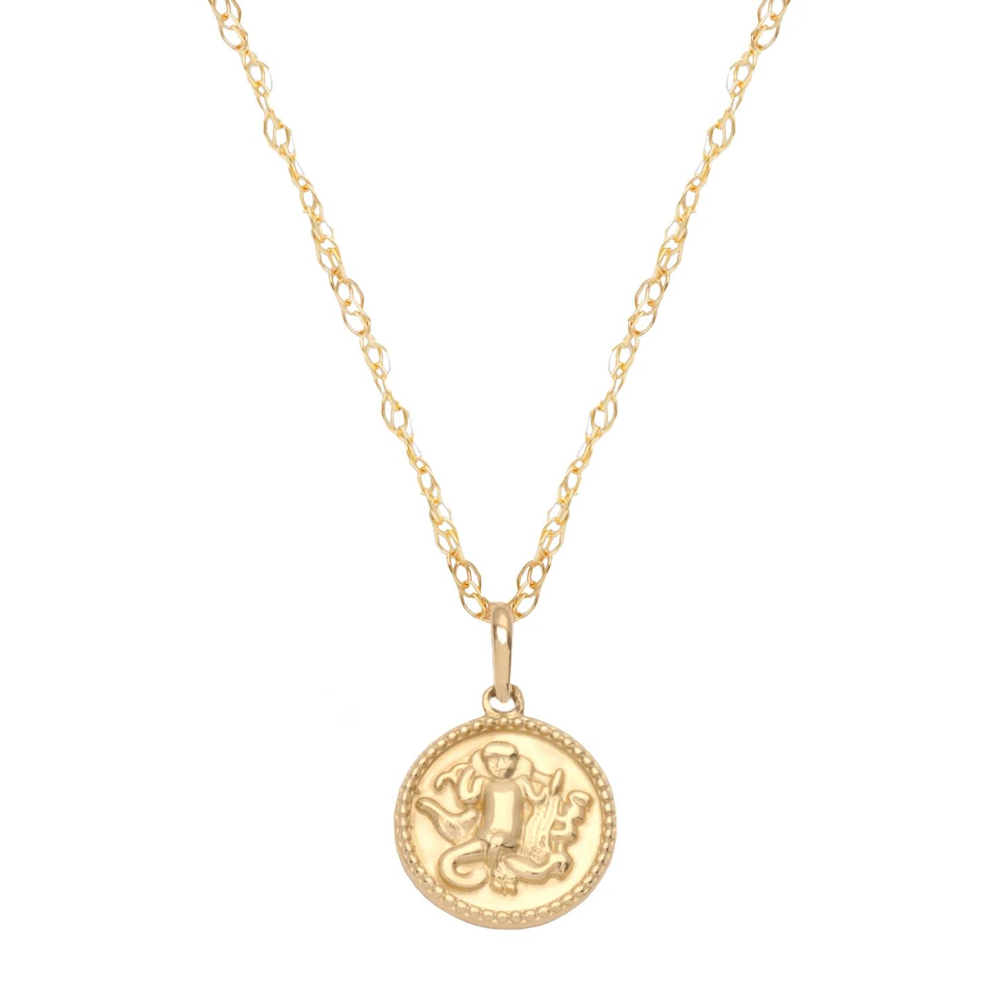 Zodiac Coin Pendant Necklace | Stone & Strand