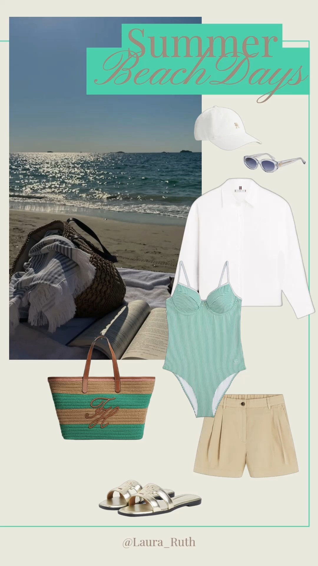 Beach day essentials 🤍🌊 effortless summer style, striped swimwear, lightweight layers, woven bags and relaxing seaside with your favourite book. #LTKxTommyHilfiger @tommy

#LTKuk #LTKsummer #LTKtravel