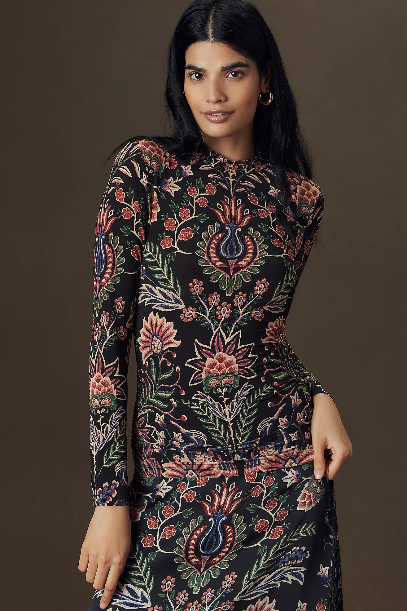 Farm Rio Ikat Floral Shirt | Anthropologie (US)