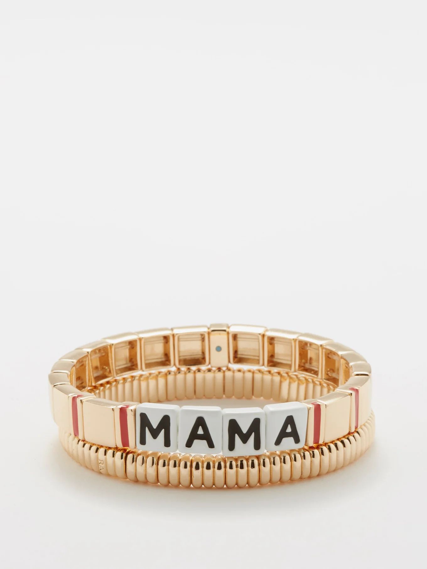 Mama metal and enamel bracelet set | Matches (EU)