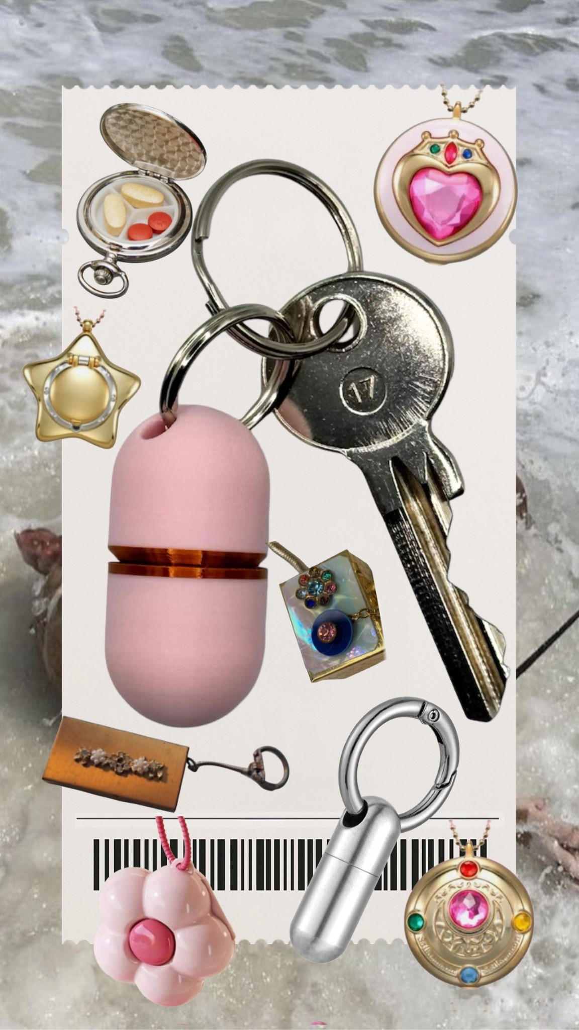 On the go keychain birth control pill storage options ⋆˚࿔
