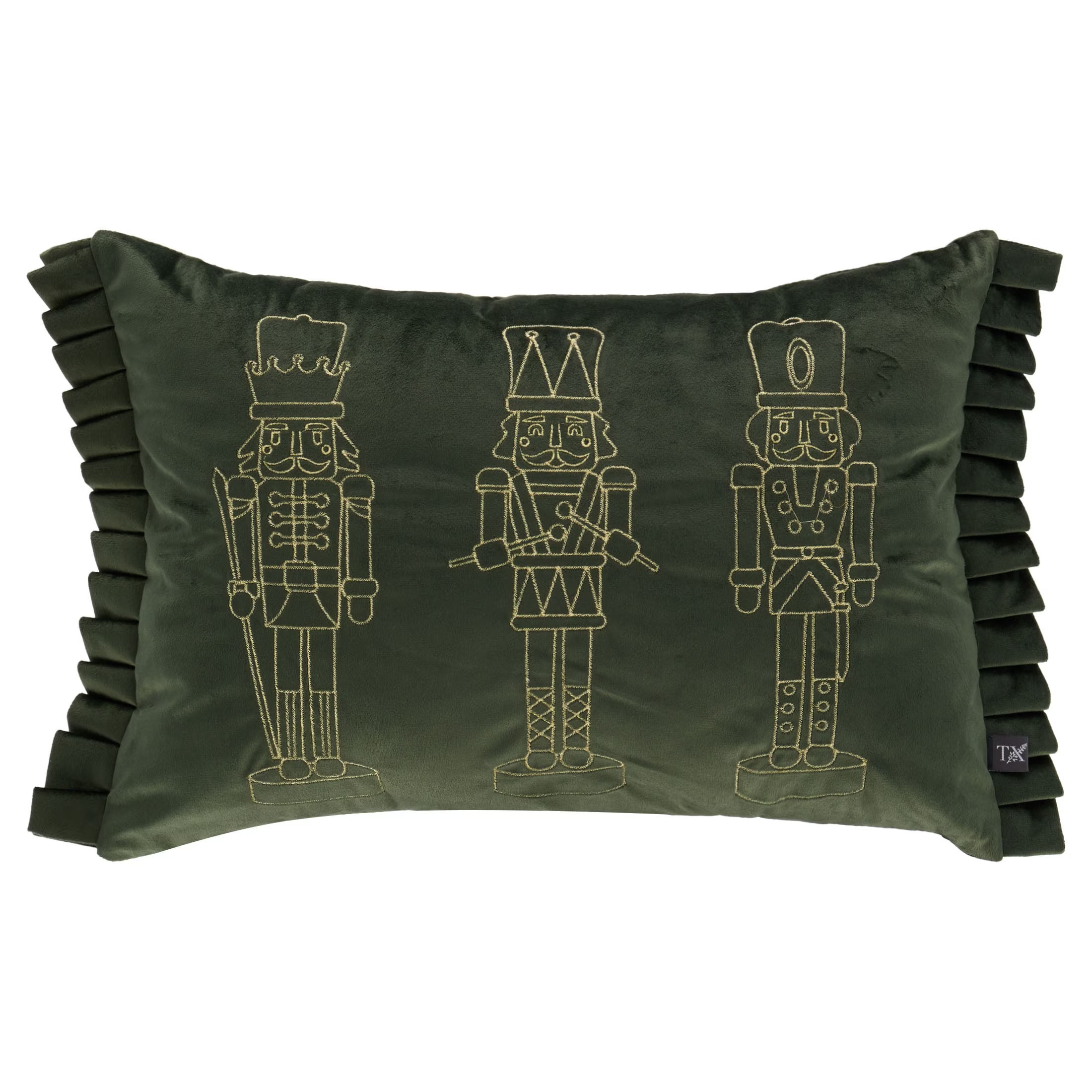 My Texas House Nutcracker Decorative Christmas Pillow, Green, 20" x 14" | Walmart (US)