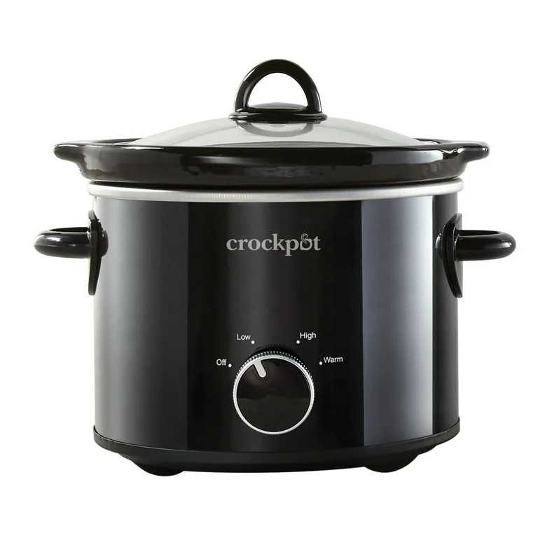 Crock-Pot 2 Quart Round Manual Slow Cooker, Black | Walmart (US)