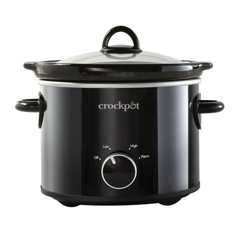 Crock-Pot 2 Quart Round Manual Slow Cooker, Black | Walmart (US)