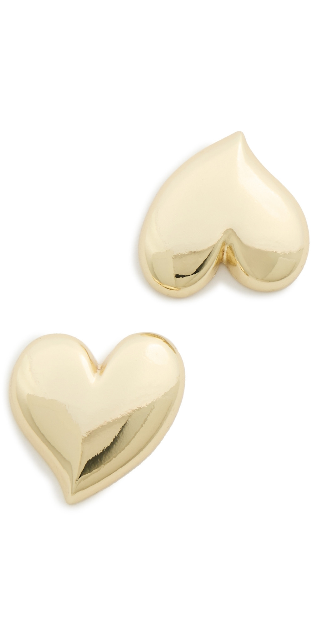 BaubleBar Mallory Chunky Heart Earrings Gold One Size | Shopbop