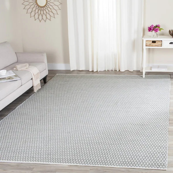 SAFAVIEH Handmade Boston Veda Coastal Cotton Flatweave Rug | Bed Bath & Beyond