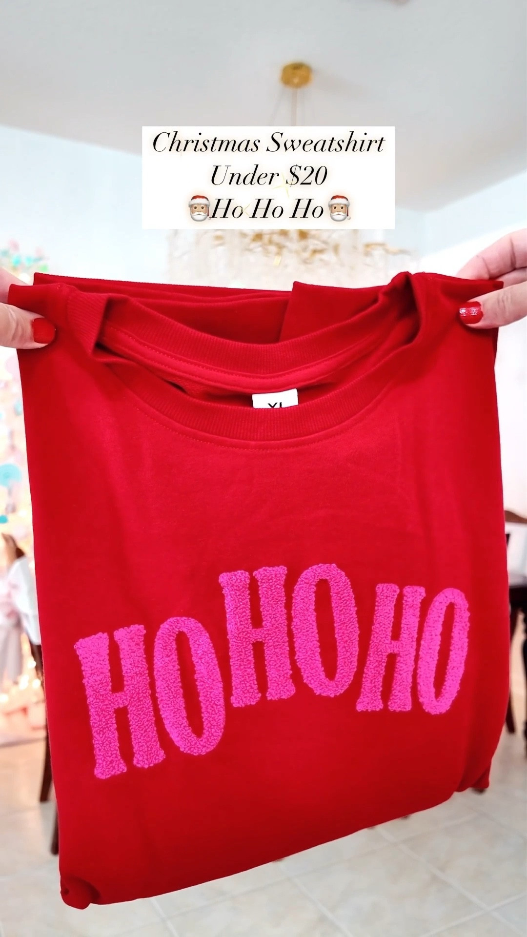 🎅🏼CHRISTMAS SWEATSHIRT: #ad Cutest women’s Christmas sweatshirt for the holidays! @wdcozy #wdcozy

🎅🏼This casual crew neck pullover has the embroidered Ho Ho Ho motif and under $20! Adorable and affordable!

🎅🏼The material is super soft and comfy because it’s 55% cotton and 45% polyester. The pink stitching on the red sweatshirt is classic.

🎅🏼Available in sizes small through XL!

🎅🏼I’m wearing an XL because I like my sweatshirt big and oversized. Definitely order your regular size. This sweatshirt fits true to size.

🎅🏼It’s the perfect festive sweatshirt and will make an amazing gift! Highly recommend.


#holidayoutfitideas #christmassweatshirt #christmasstyle #christmasfashion #casualchristmas #casualstyle #holidaysweatshirt #affordablefashion
#amazonfashion #amazon #amazonfinds #amazonprime #founditonamazon #amazonstyle #street2beachstyle #LTK #tampabloggers #stpetebloggers @jtstjtst11 @amazonfashion


Follow my LTK @jtstjtst11 on the @shop.LTK app to view this post and get my exclusive app-only content!

#liketkit 

#LTKSeasonal #LTKStyleTip #LTKFindsUnder100 #LTKOver40 #LTKWorkwear #LTKU #LTKSaleAlert #LTKFindsUnder50 #LTKGiftGuide #LTKHoliday #LTKMidsize #LTKTravel #LTKActive #LTKootd #LTKCyberWeek
