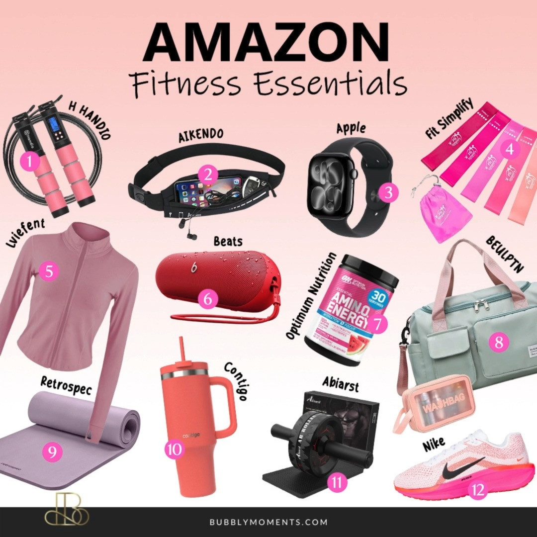 Fitness made simple and motivating 💪✨ Sharing my go-to fitness essentials from Amazon that are perfect for home workouts, gym sessions, and staying active on busy days. These pieces are great for beginners and anyone looking to refresh their workout routine. From comfortable activewear to practical workout accessories, everything in this edit is easy to use, supportive, and designed to help you stay consistent. Whether you’re strength training, doing yoga, pilates, or quick at-home workouts, these fitness essentials fit right into your daily routine. They’re also perfect for creating a functional workout space at home or packing in your gym bag. If you’re focused on building healthy habits, staying active, and feeling confident while you move, this collection is for you. Save this for workout inspiration and tap to shop all my favourite fitness must-haves in one place 🏋️‍♀️✨
#LTKActive #LTKFindsUnder100 #LTKFindsUnder50 #FitnessEssentials #AmazonFinds #WorkoutMustHaves #HomeWorkout #GymStyle #ActiveLifestyle #WorkoutGear #FitnessMotivation #WellnessJourney #ActivewearStyle #FitnessRoutine #AtHomeWorkout #HealthyHabits  

 