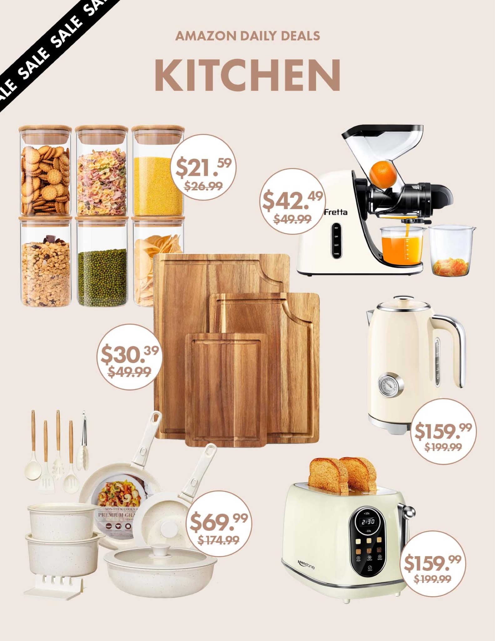 Amazon Daily Deals: Kitchen Edition 🫶🏼🤎 #kitchen #homedecor

#LTKFindsUnder100 #LTKSaleAlert #LTKHome