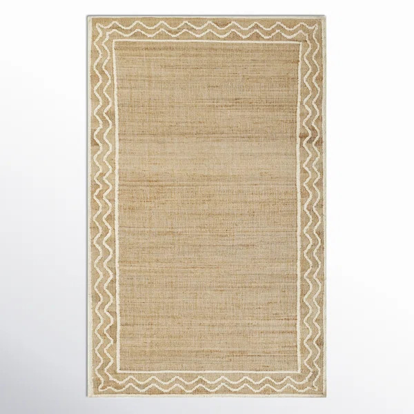Erin Gates by Momeni Orchard Ripple Natural Hand Woven Wool and Jute Area Rug | Birch Lane
