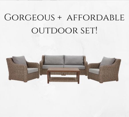 Perfect outdoor set! Under $1000! Last link below! First link is another set that is similar but a little more expensive with swivel chairs. 

Outdoor furniture 
Outdoors 
Patio furniture 
Deck furniture 
Pool
Family
Walmart 
Walmart home 
Walmart finds 
Summer 
Outdoor decor
Home 
Home decor 


#LTKFamily #LTKHome #LTKSeasonal