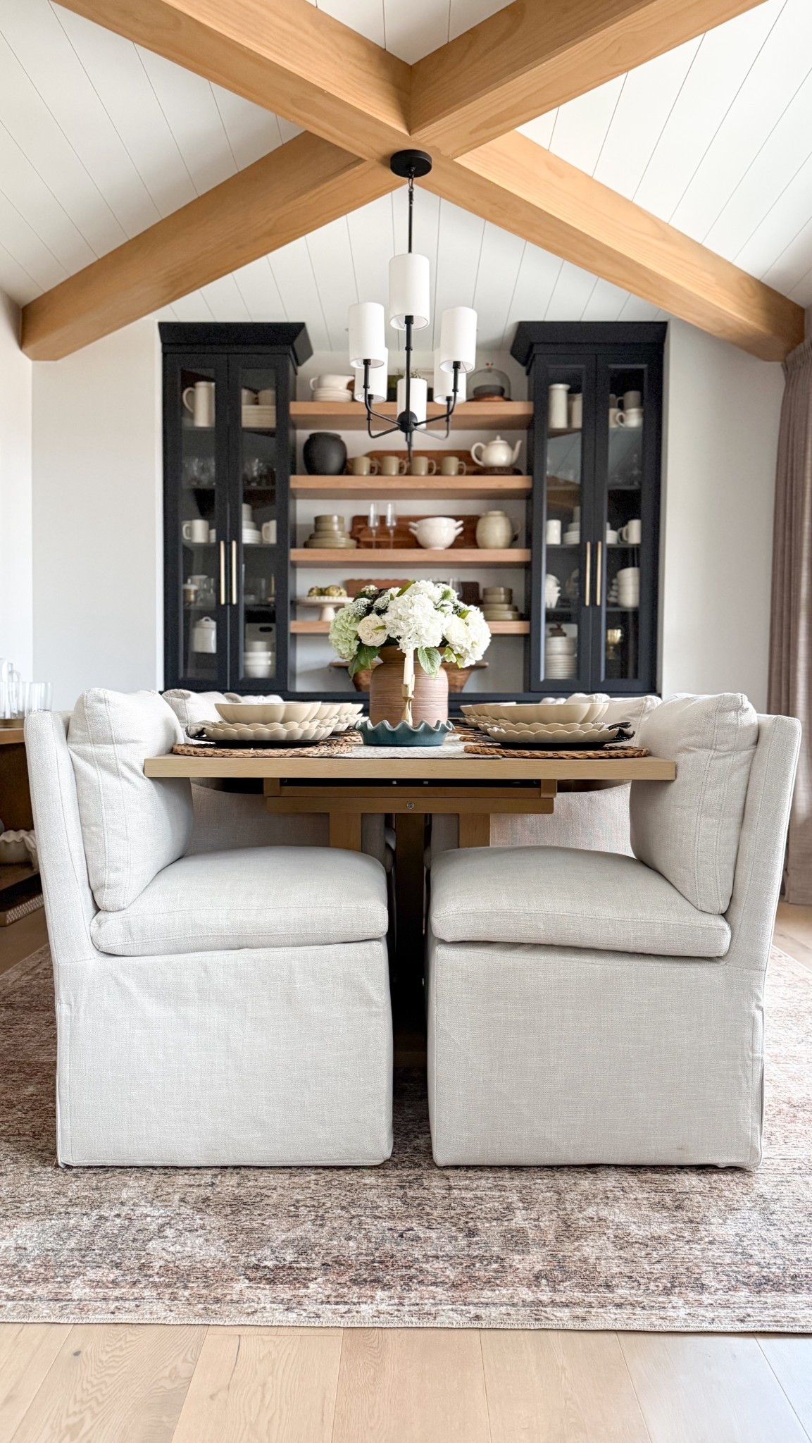 I’ve been eyeing this dining table for years and somehow it ended up being even better than I imagined.
Solid white oak, an extension that actually makes sense for real life, and one of those pieces that instantly grounds the whole room. I styled it simply for spring with blues and stoneware and I’m officially obsessed.
It’s finally on sale (which still feels unreal).

#LTKHome
