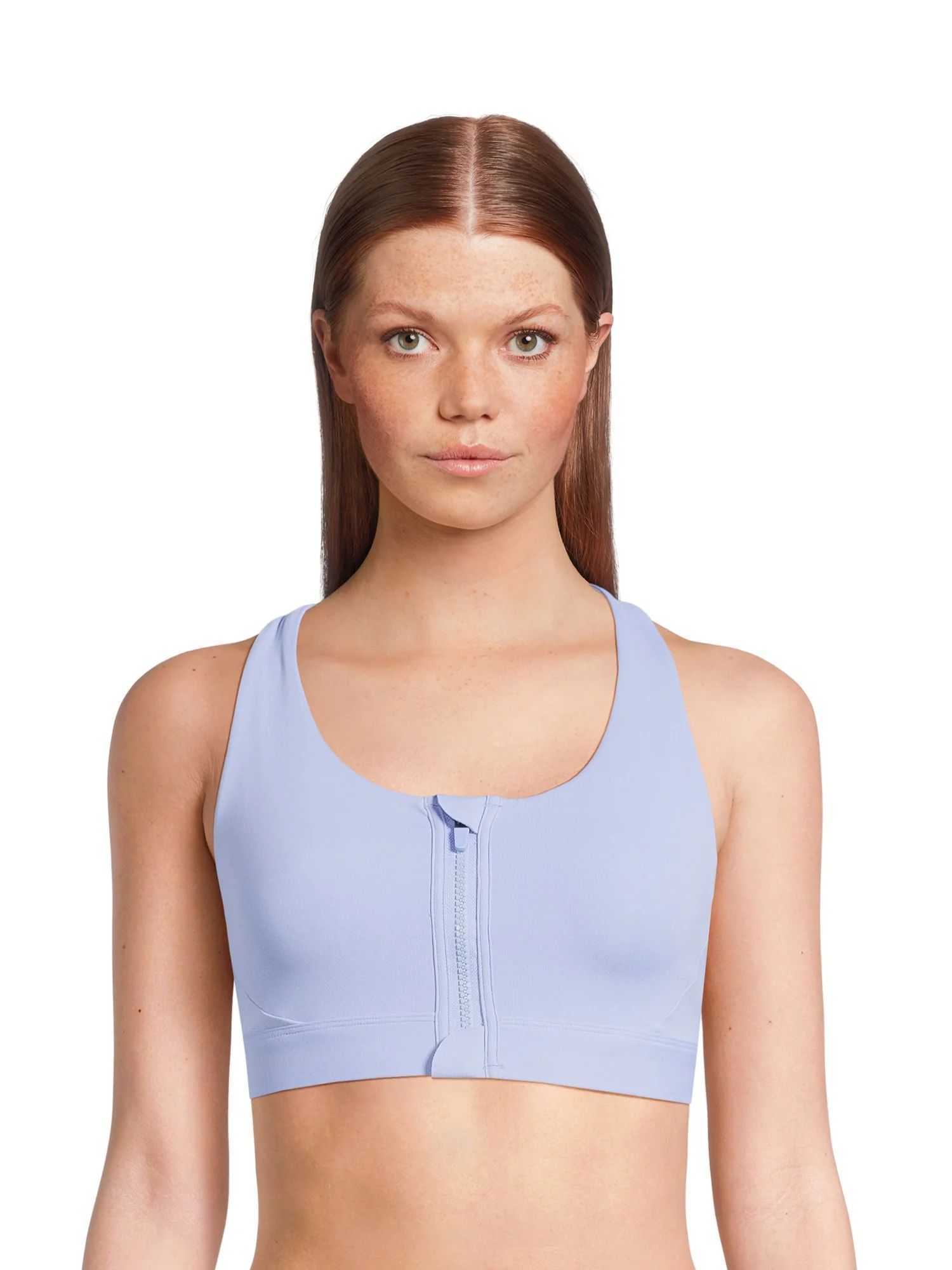 Avia Women's Medium Impact Zip Front Sports Bra, Sizes XS-XXXL | Walmart (US)