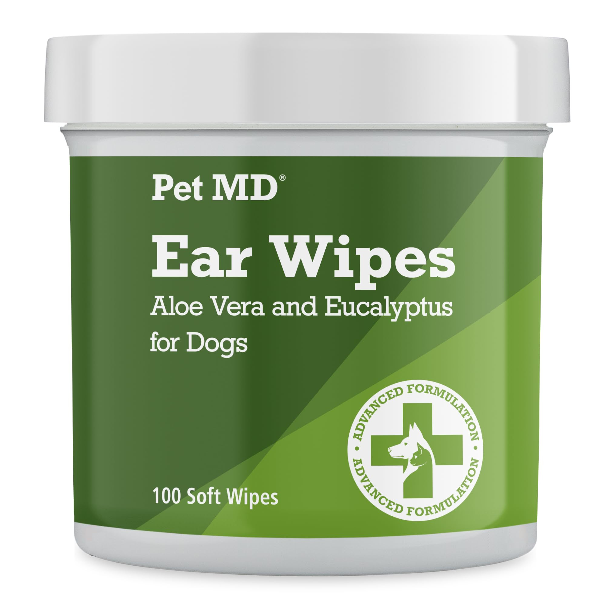 Pet MD - Dog Ear Cleaner Wipes - Otic Cleanser for Dogs to Stop Ear Itching, and Infections with ... | Amazon (US)