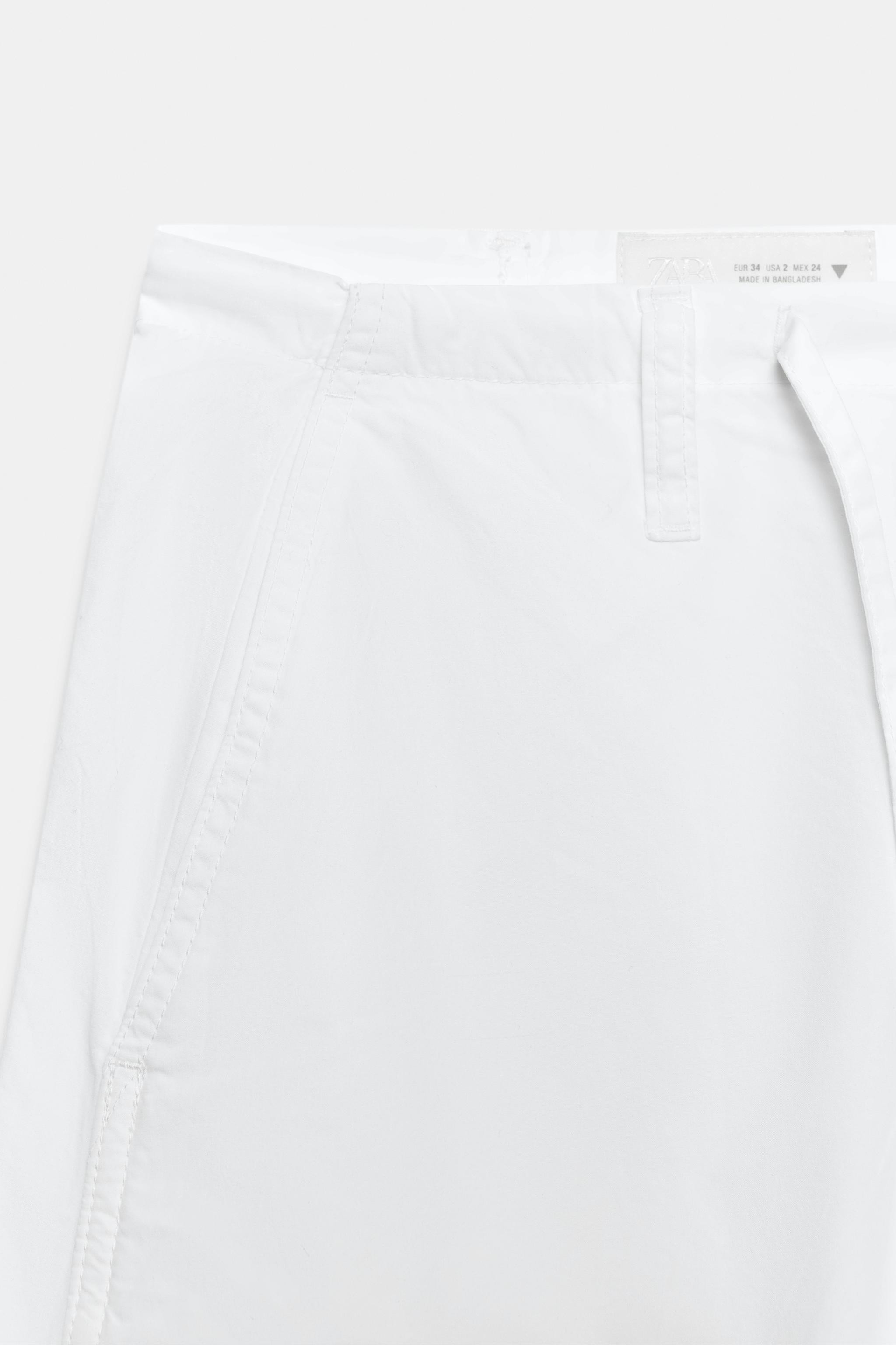 Mid-rise pants. Belt loops and adjustable drawstring waist. Side pockets and back patch pockets. ... | Zara US