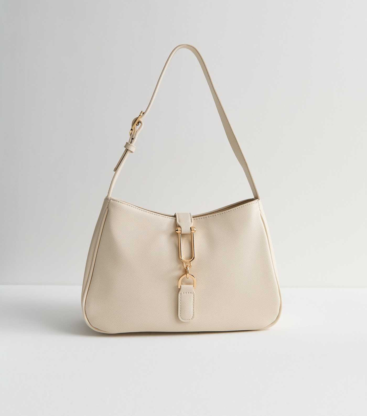 Cream Leather-Look Shoulder Bag | New Look | New Look (UK)