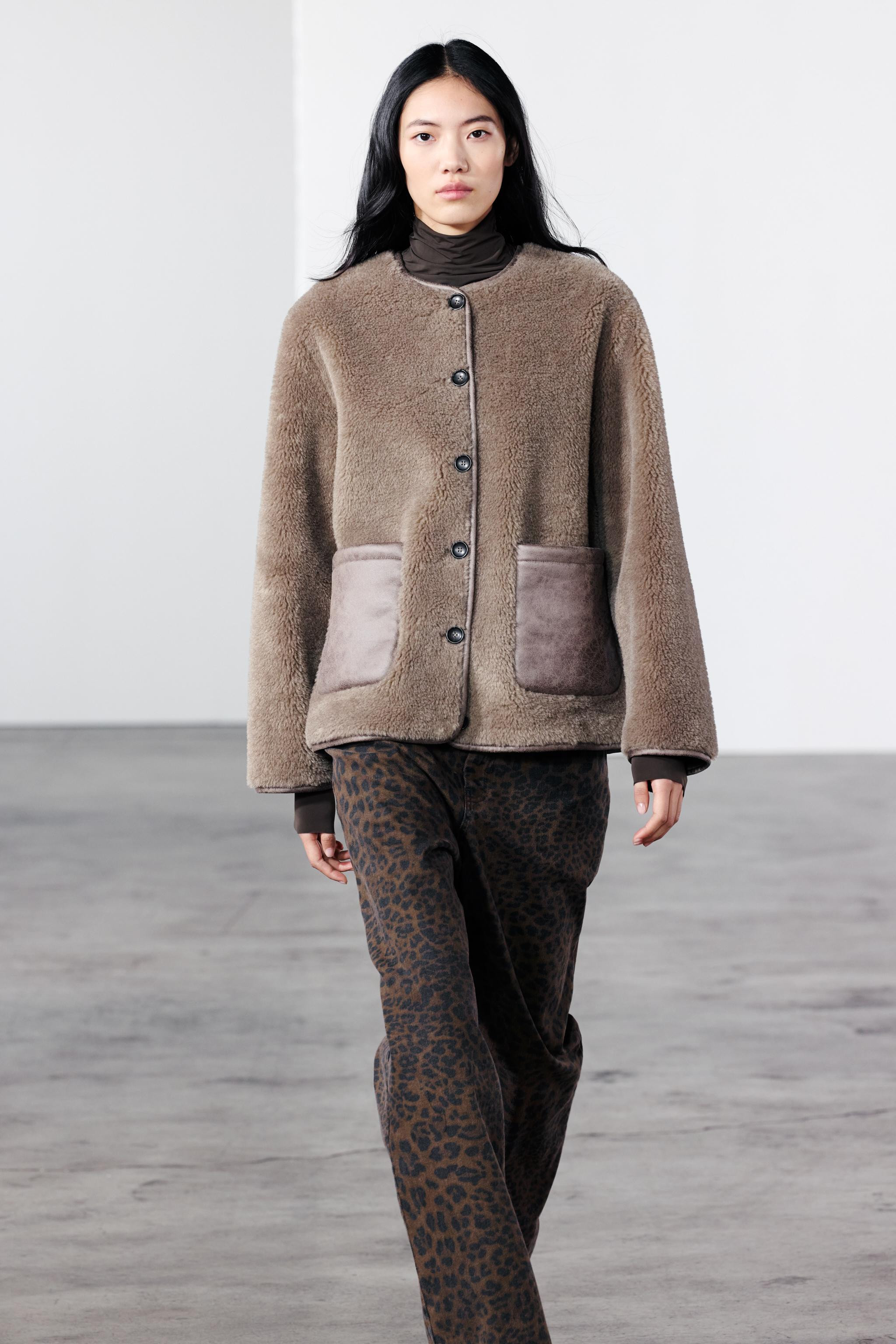 FAUX SHEARLING JACKET ZW COLLECTION | Zara US