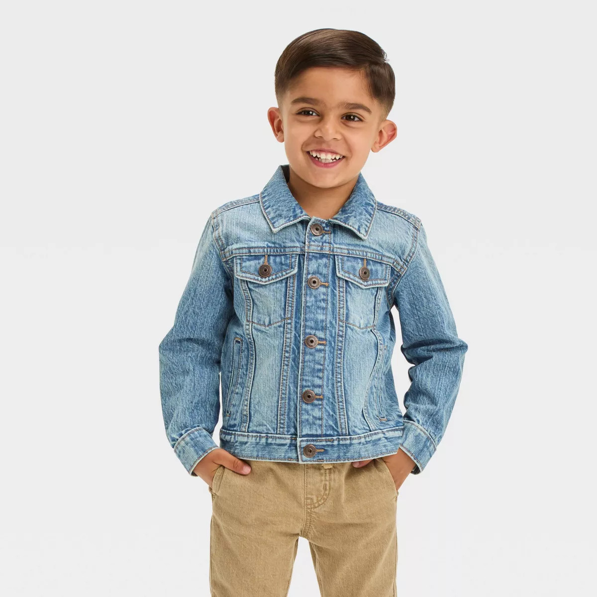 OshKosh B'gosh Toddler Boys' Denim Jacket - Blue | Target