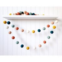 Southwestern Decor, Boho Nursery Arizona Felt Ball Garland, Gender Neutral, Kids Room Decor | Etsy (US)