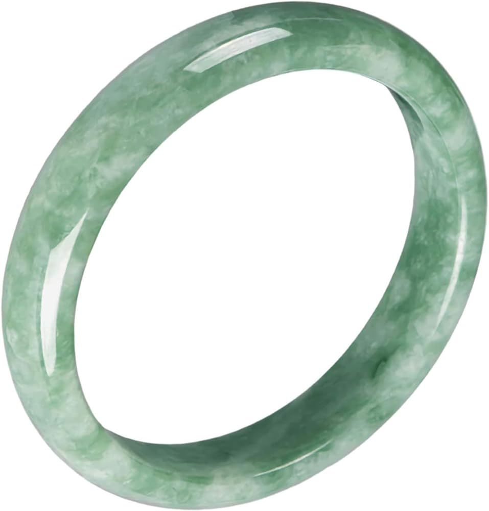 Jade Bangle Bracelet for Women Retro Chinese Style Natural Green Jade Bangle (2.08-2.56In) G001 | Amazon (US)