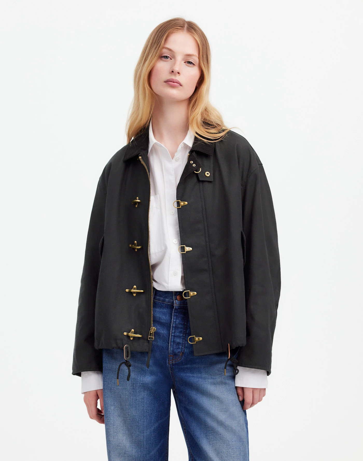 Madewell x Alpha Industries Waxed Cotton Car Coat | Madewell