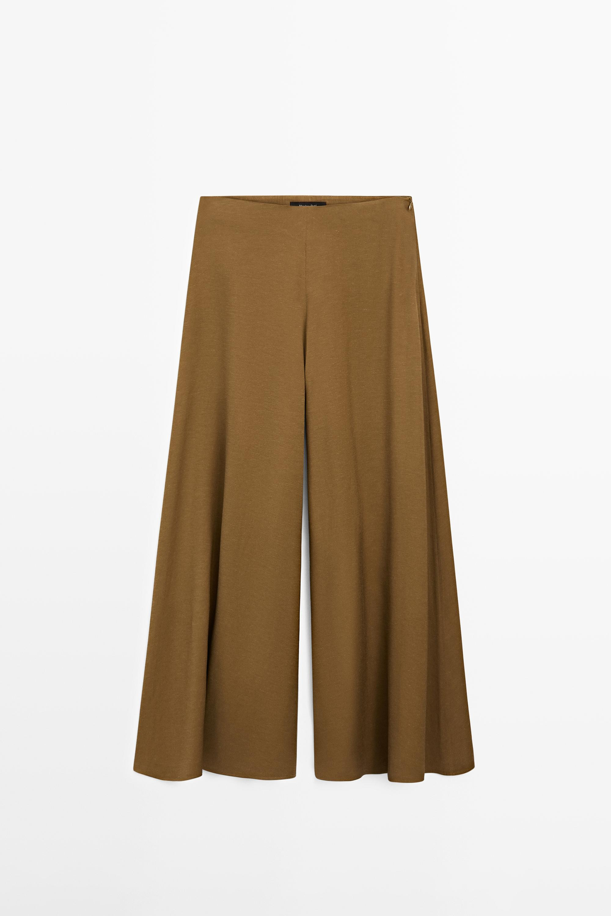 Weite Hose aus fließendem Stoff · 0-694 · Hosen  | Massimo Dutti | Massimo Dutti DE