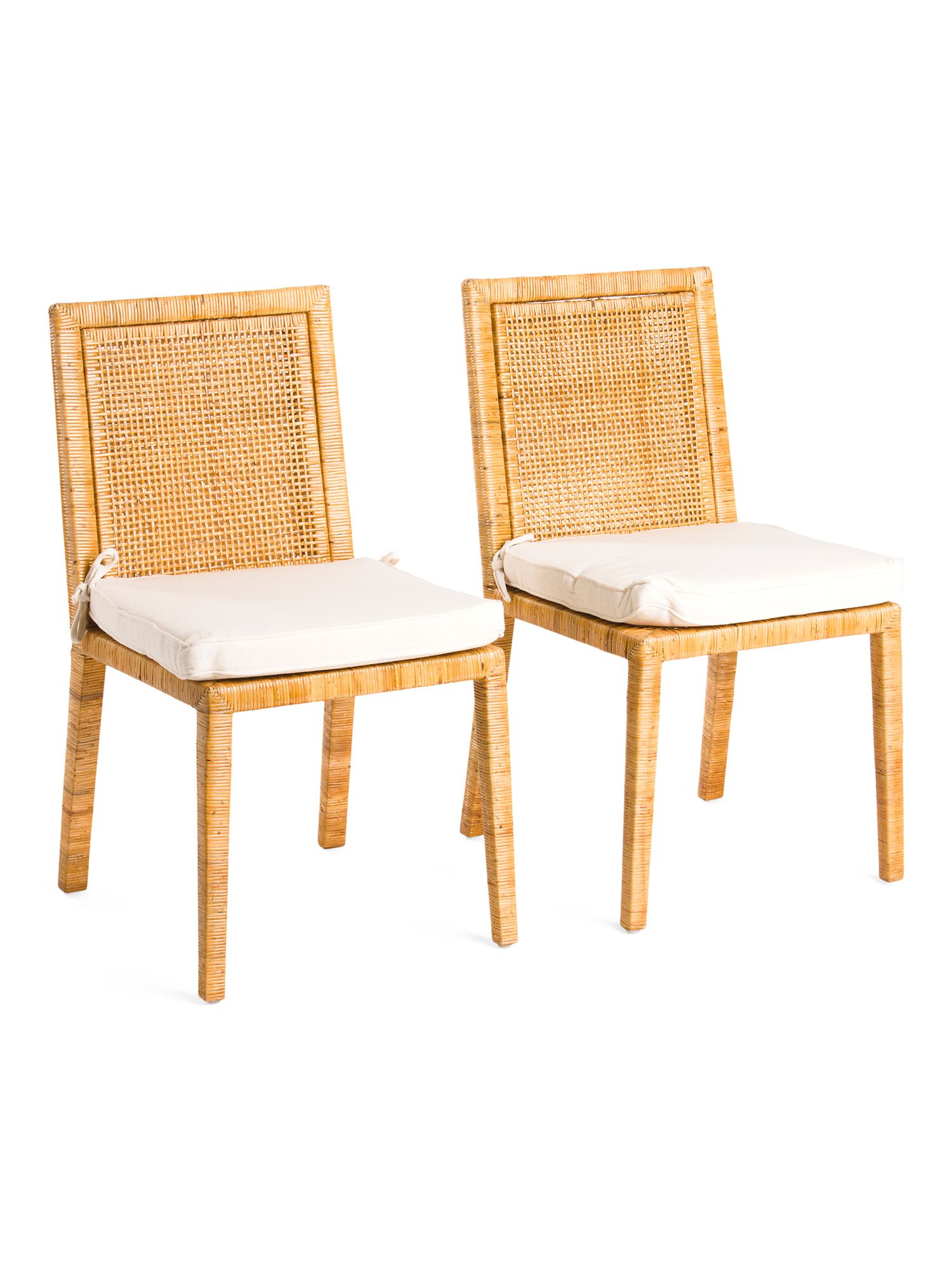 Set Of 2 Rattan Dining Chairs | The Global Decor Shop | Marshalls | Marshalls