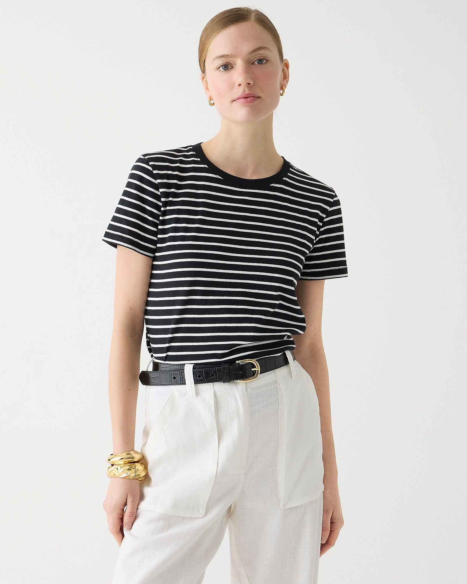Vintage jersey classic-fit crewneck T-shirt in stripe | J. Crew US