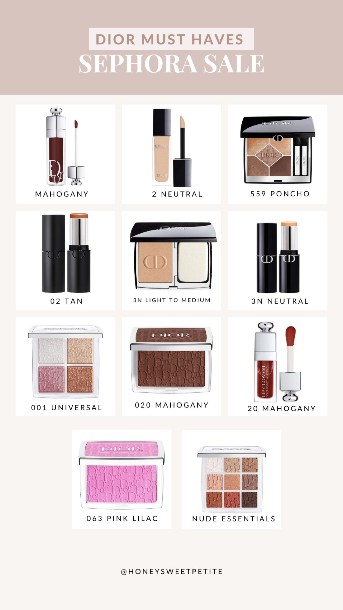 Dior must haves in the Sephora sale 

Beauty 
Sale
Makeup 
Eyeshadow 
Highlighter 
 

#LTKSaleAlert #LTKBeauty #LTKStyleTip