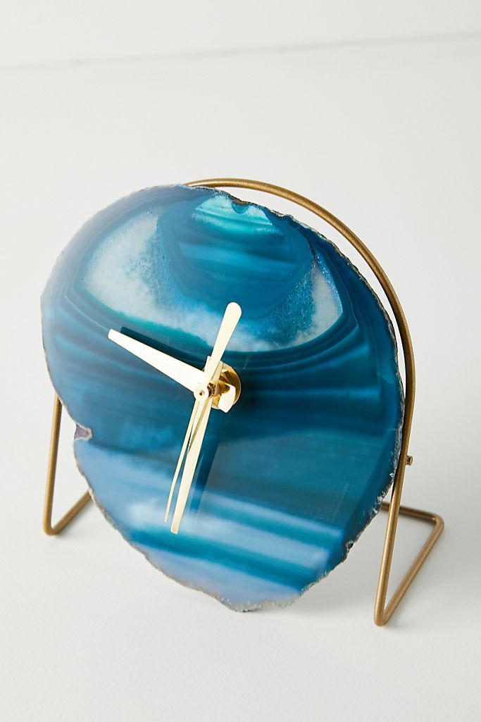 Agate Desk Clock | Anthropologie (US)