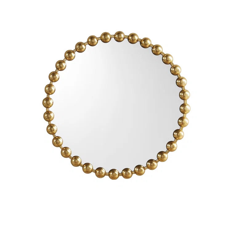 Marlowe Round Metal Wall Mirror | Wayfair North America