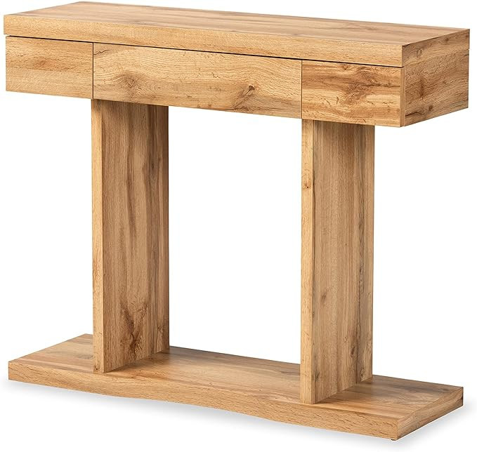 Baxton Studio Otis Console Tables, Oak Brown | Amazon (US)