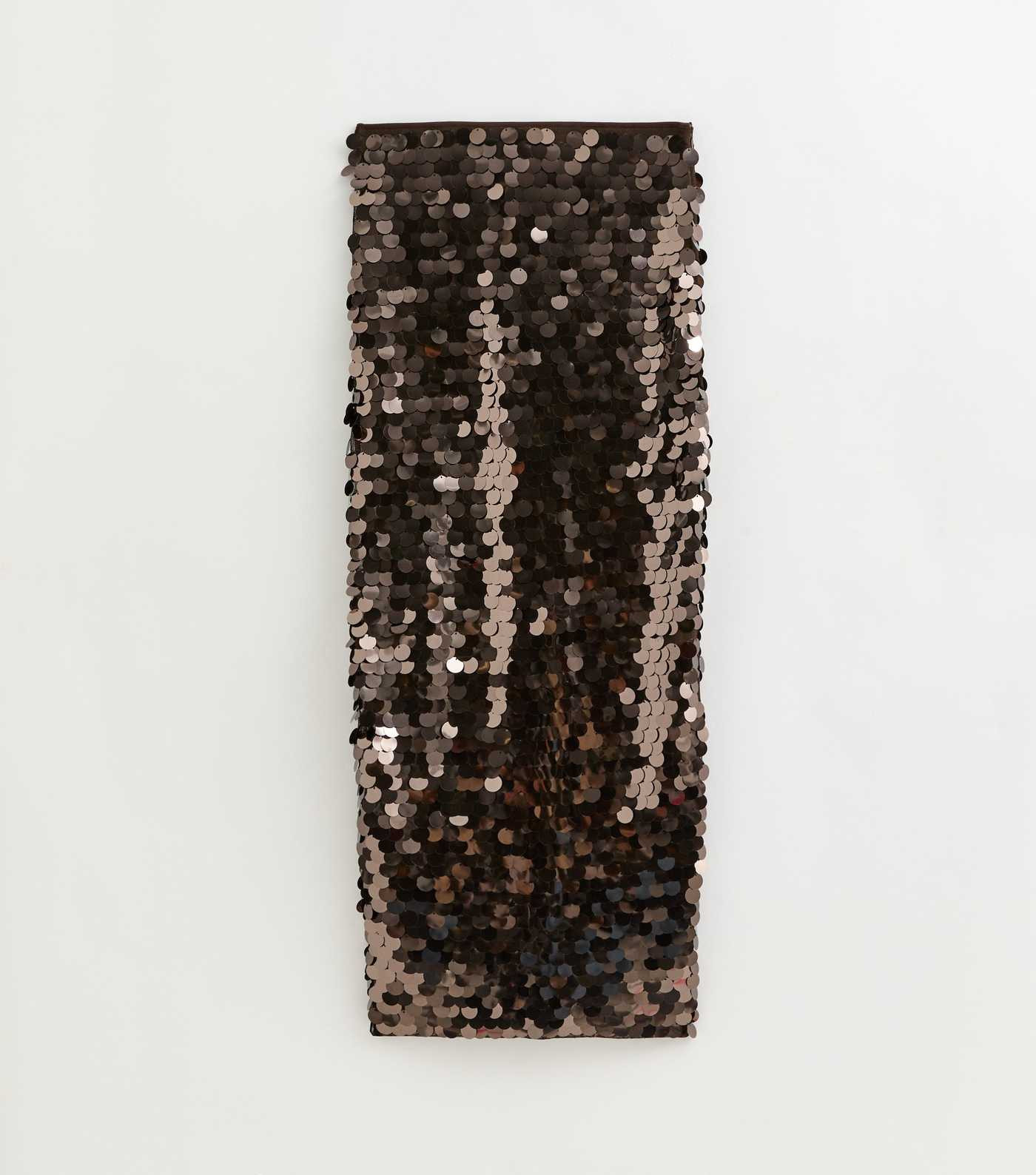 Dark Brown Sequin Midi Skirt | New Look | New Look (UK)