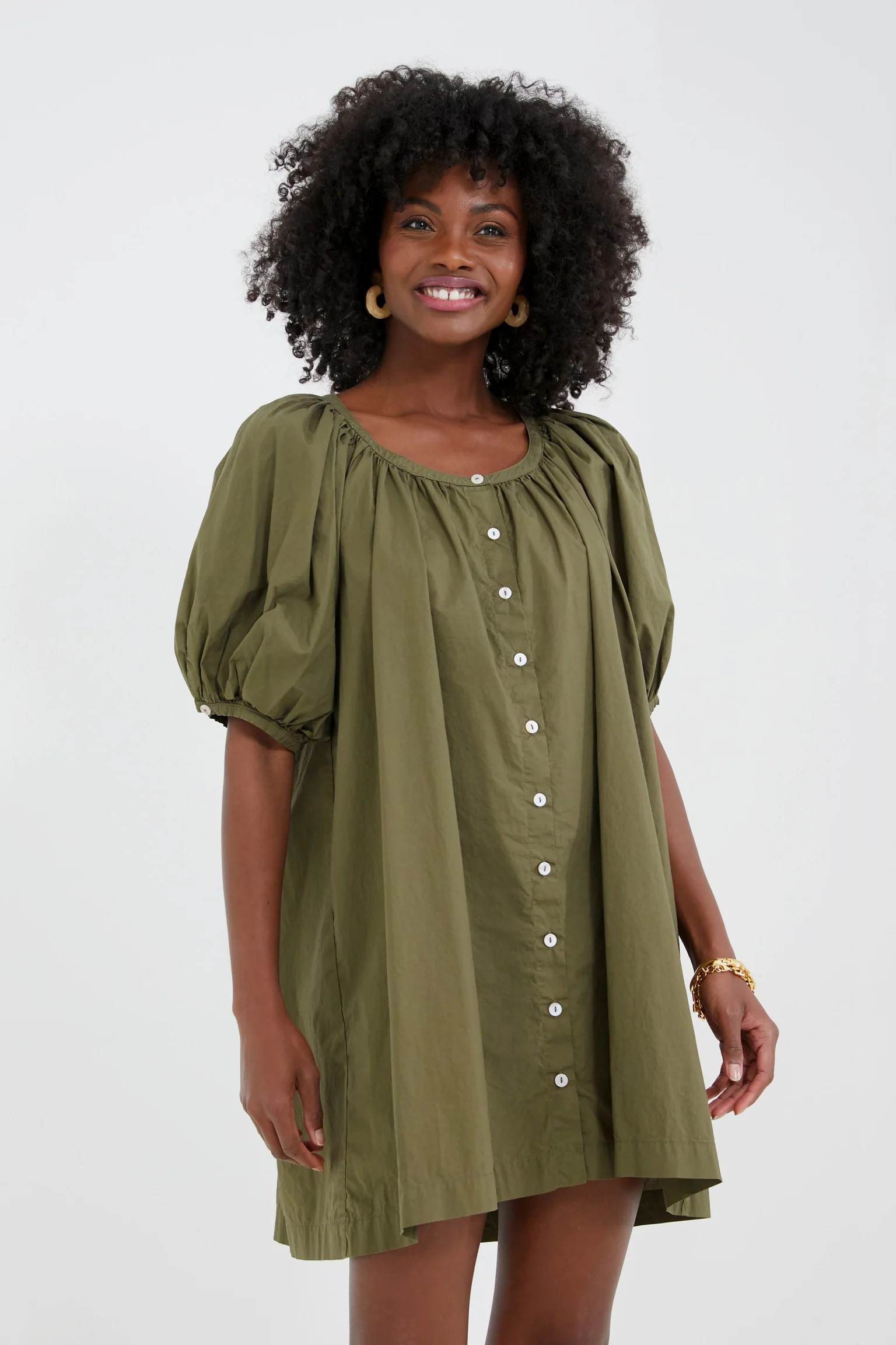 Olive Green Cassia Dress | Tuckernuck (US)