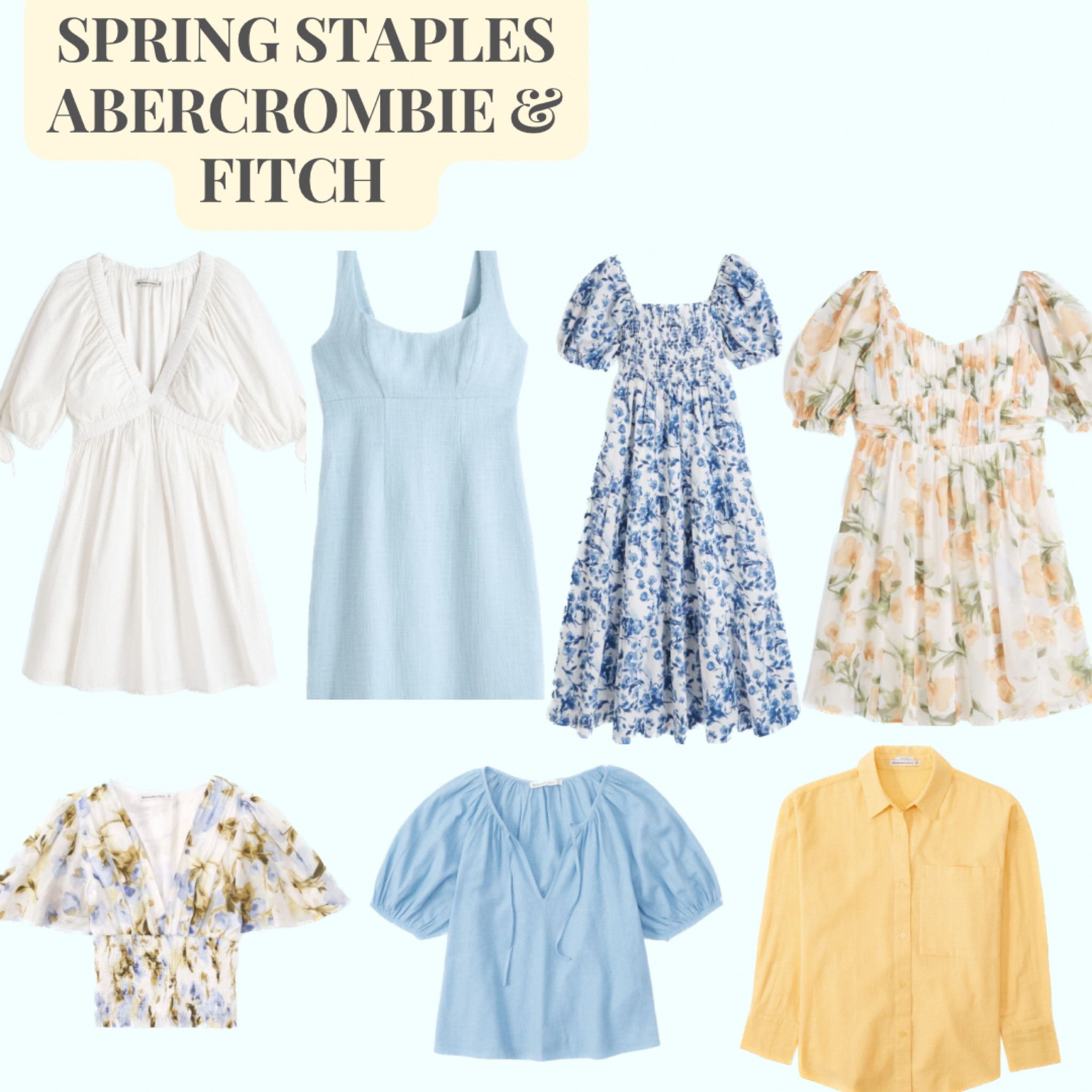 Spring into the season with some of these great staples from Abercrombie 🌼

#springstyle #abercrombiespring 

#LTKunder100 #LTKFind #LTKSeasonal