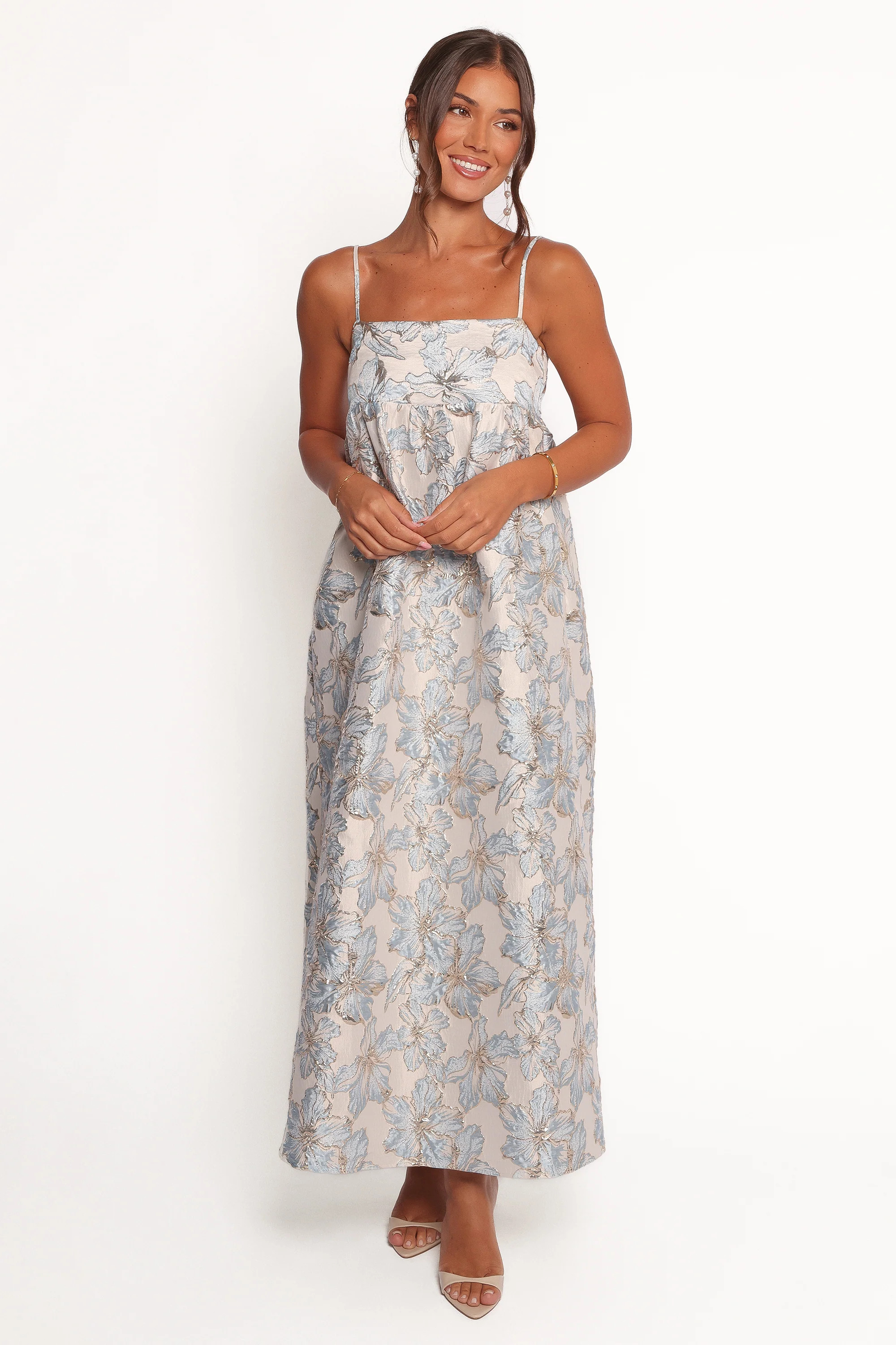 Yasmine Maxi Dress - Baby Blue Floral | Petal & Pup (US)