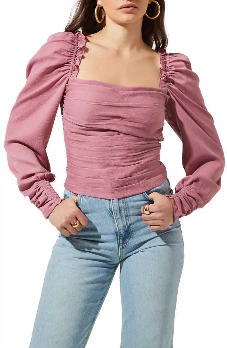 Square Neck Puff Sleeve Top | Nordstrom