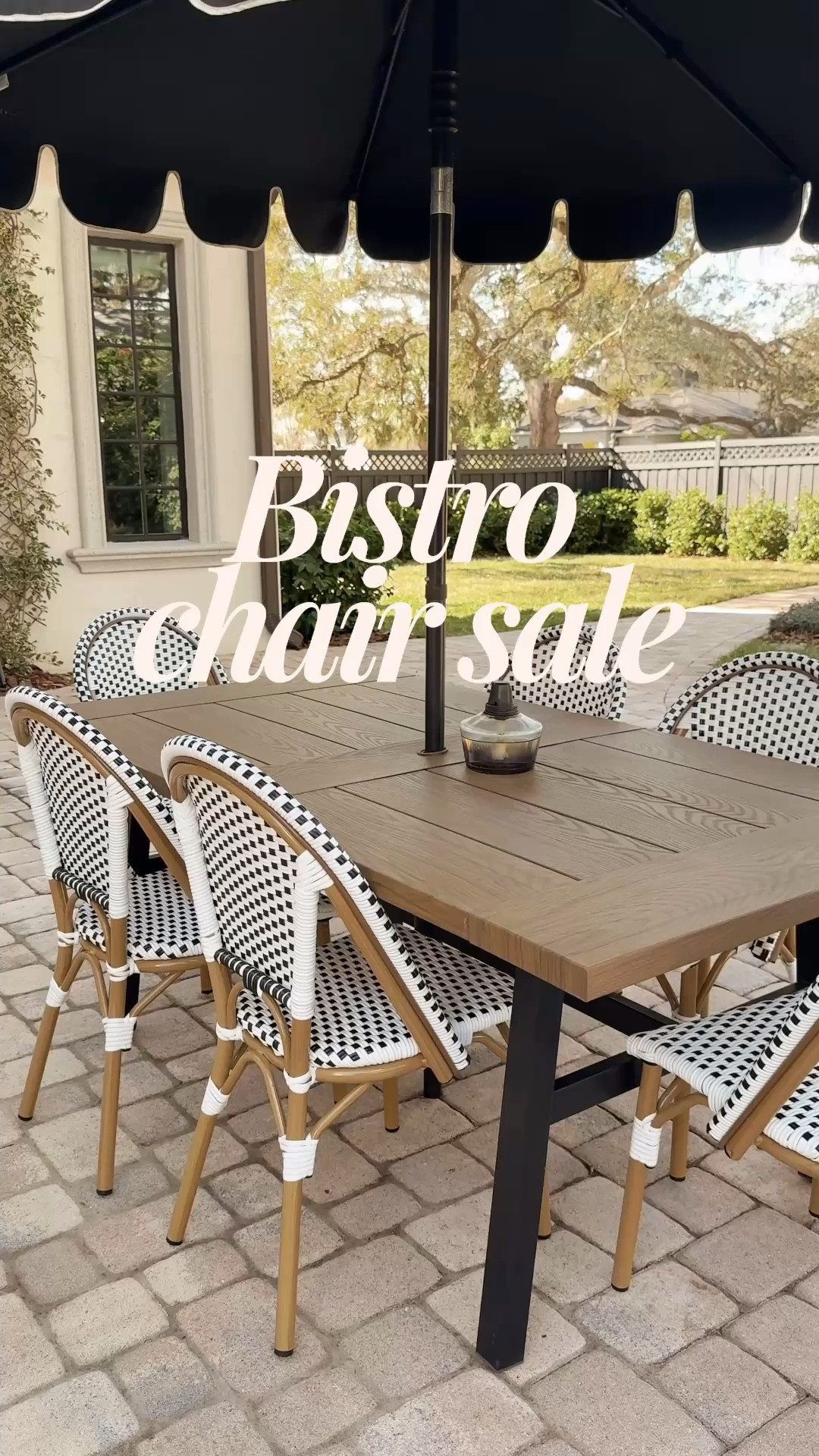 Our outdoor bistro patio chairs are on sale right now for $115/ea—30 day low price!

#LTKSaleAlert #LTKHome
