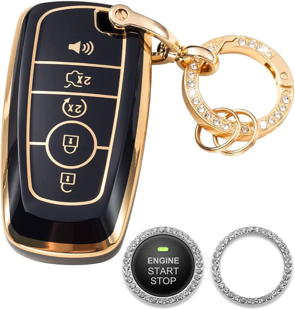 Homaupt for Ford Key Fob Cover Compatible with Explorer Bronco Escape Edge Expedition Mustang F15... | Amazon (US)